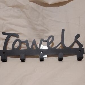 Pick 2 for 20 Black Towel Wall Hook Rack